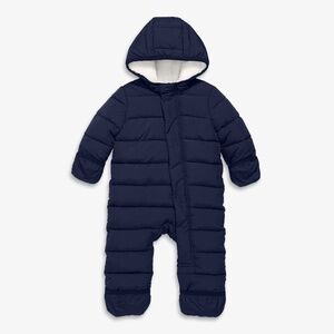 Primary Baby parka puffer suit Size 3-6navy / 3-6 / In stock